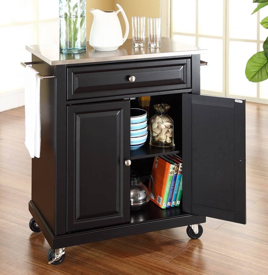 Stainless Steel Top Portable Kitchen Cart Island S406