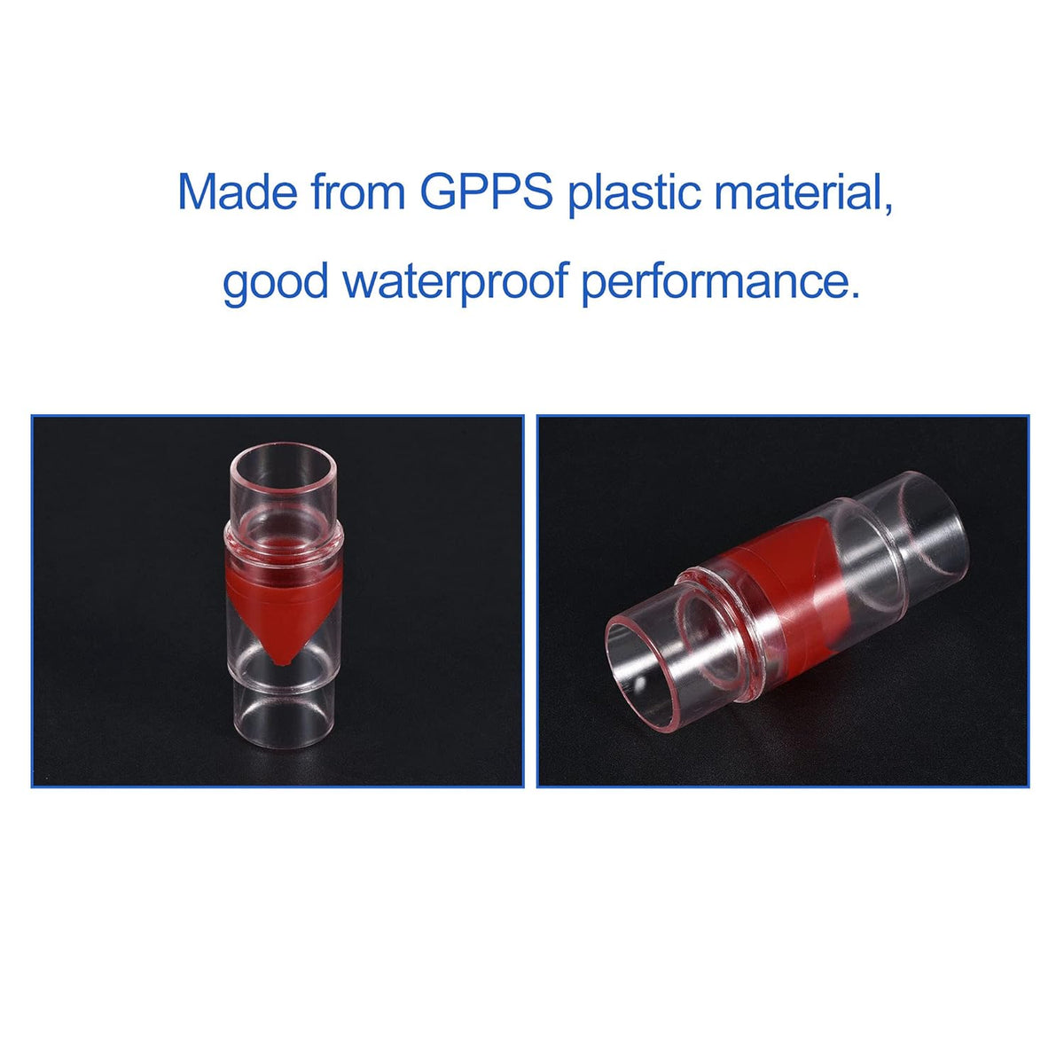 1-1/8 Inch Non Return Check Valves Plastic Pack of 2 J302