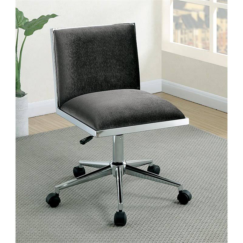 Gray Ergonomic Armless Office Chair A313496