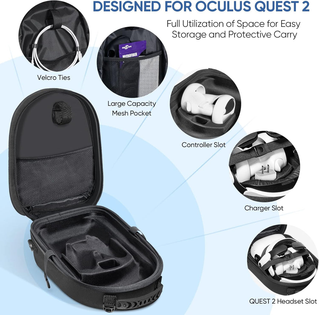 Carrying Case for Oculus Quest 2 with Elite Strap R637