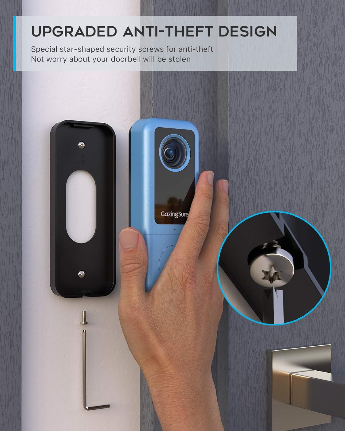 2K WiFi Video Doorbell Camera with Chime J414864