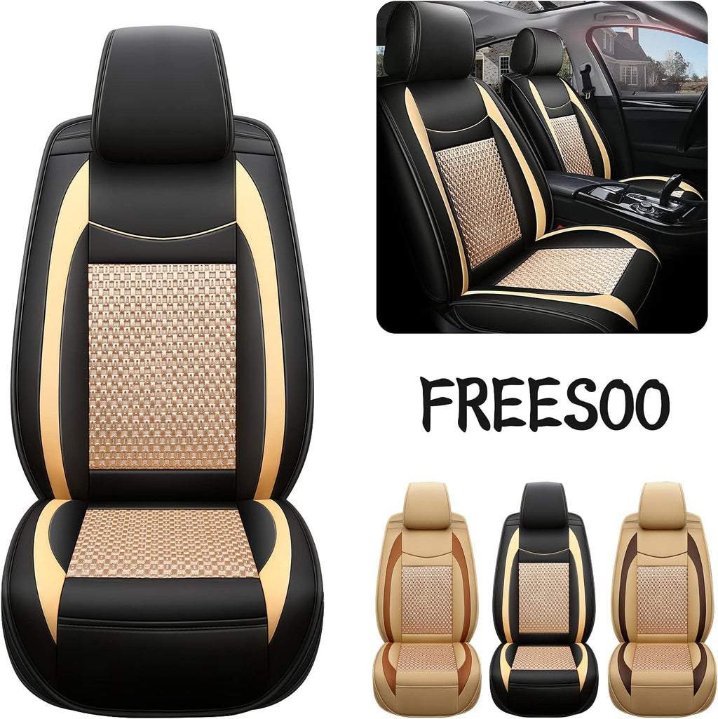 Faux Leather Car Seat Cover Front Only Q53021