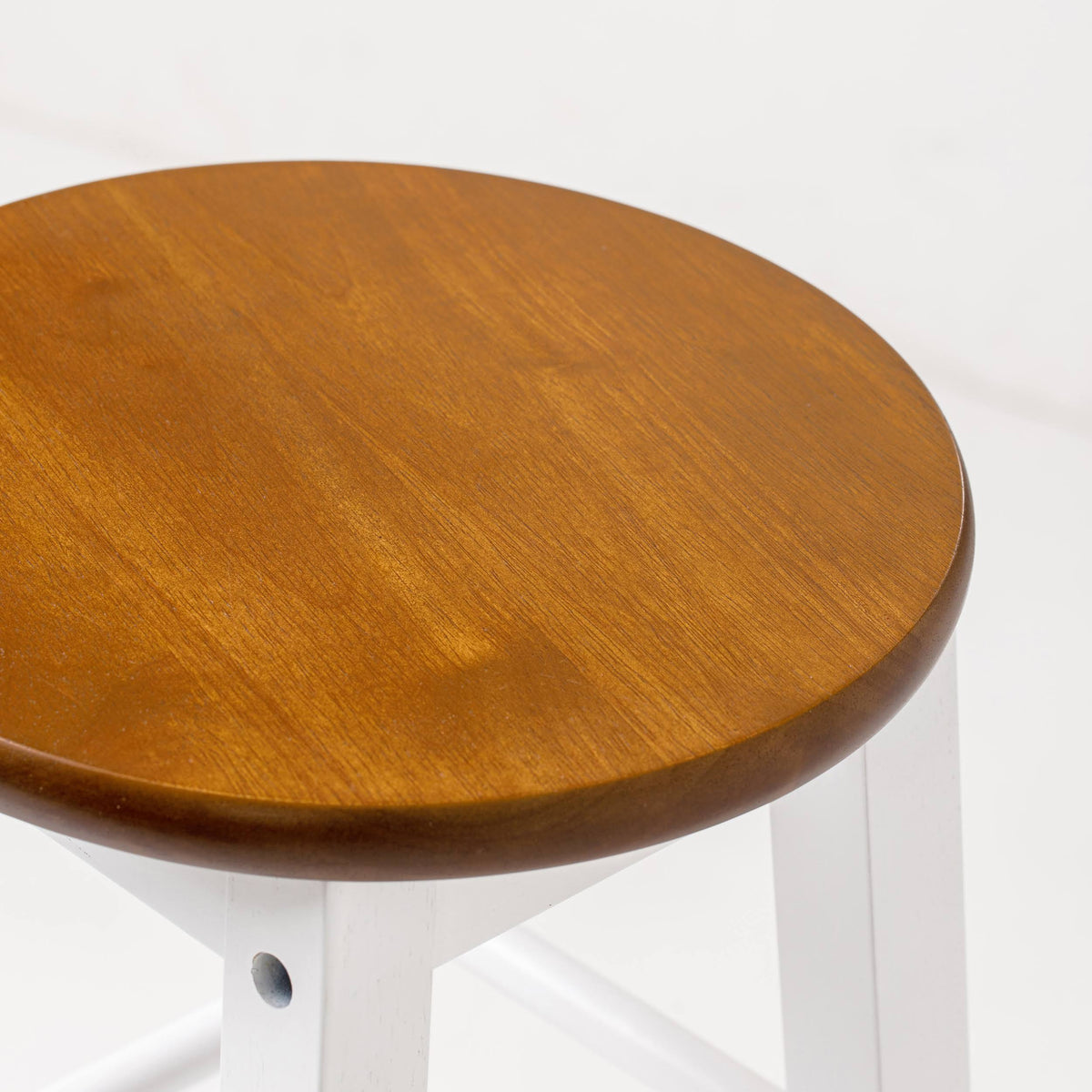 Bar Stool with Round Acacia Seat U559697