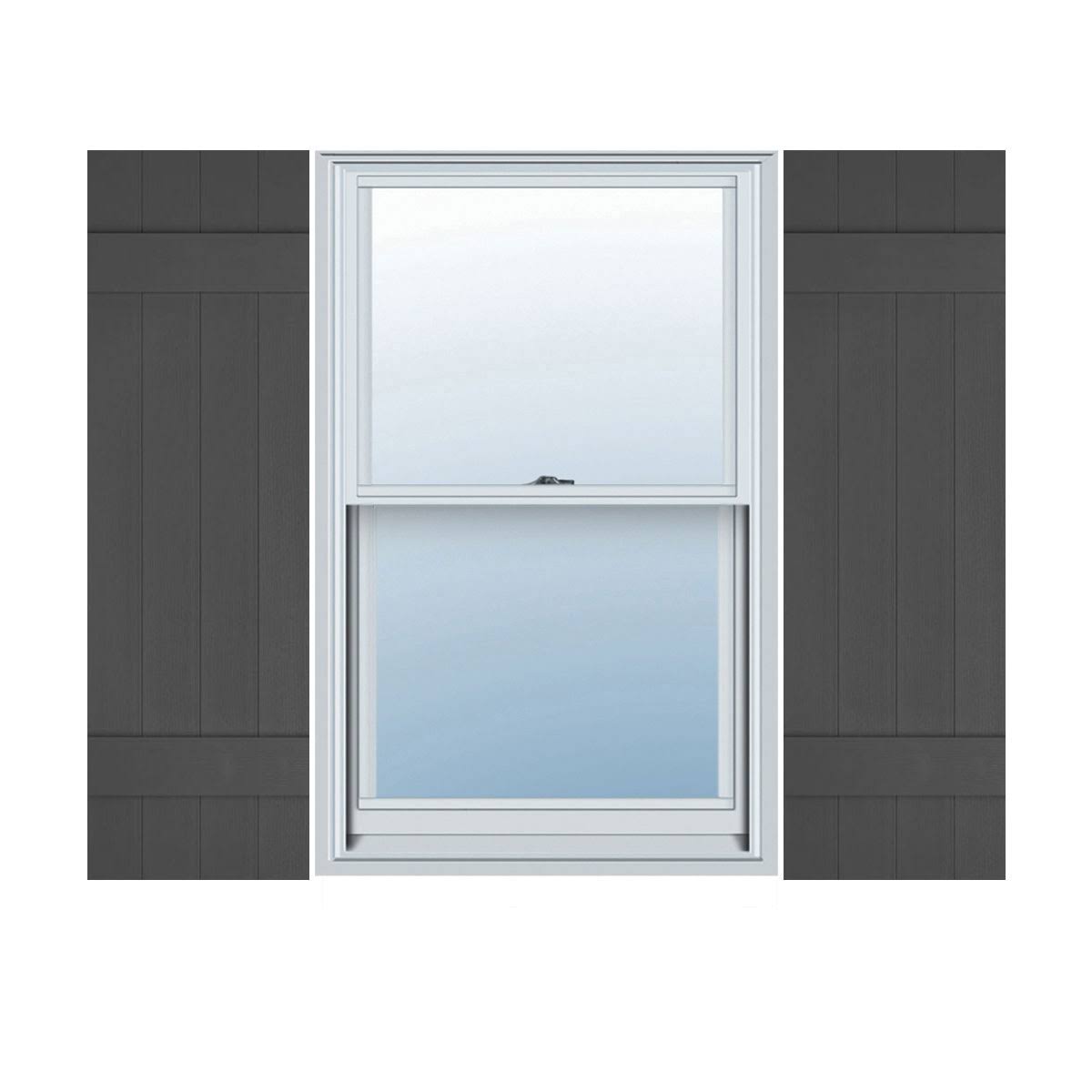 14x22W x 43x22H Vinyl Board-n-Batten Shutters E872862