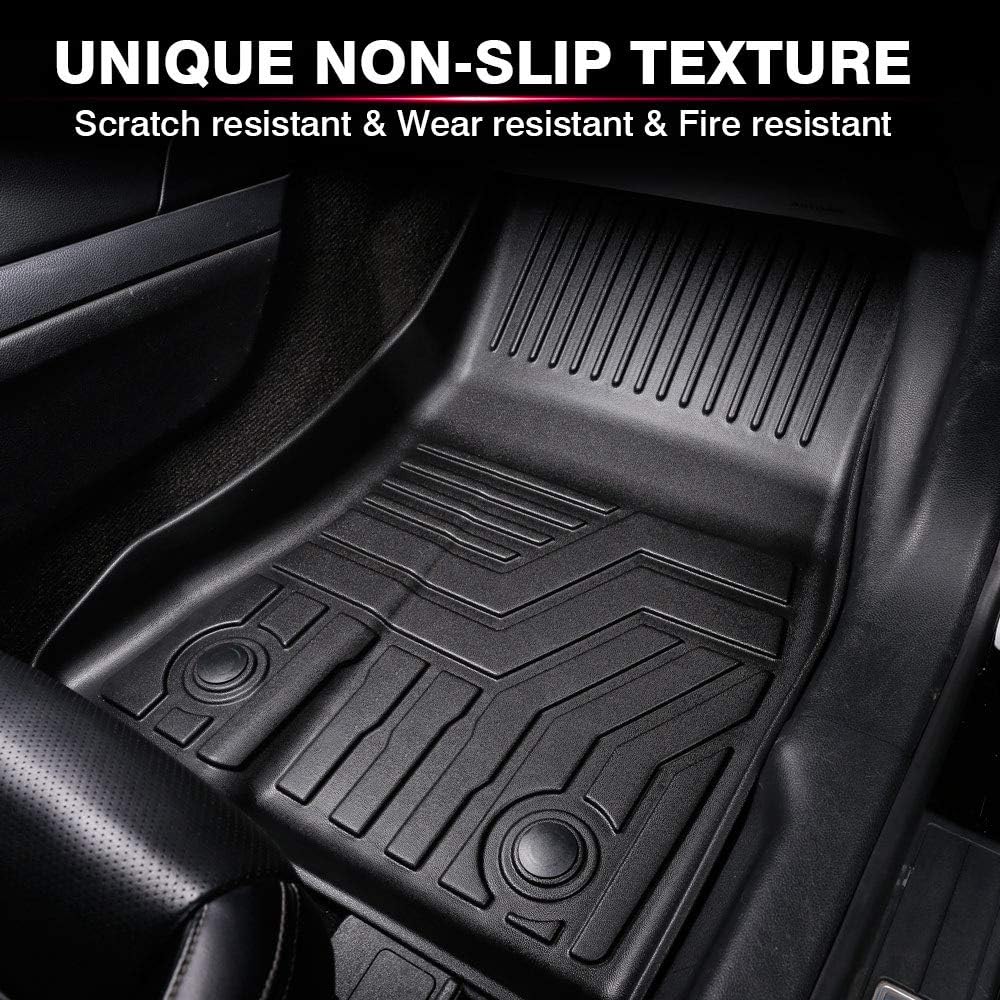 3D All Weather TPE Floor Mats 2 Row Liner Set K201