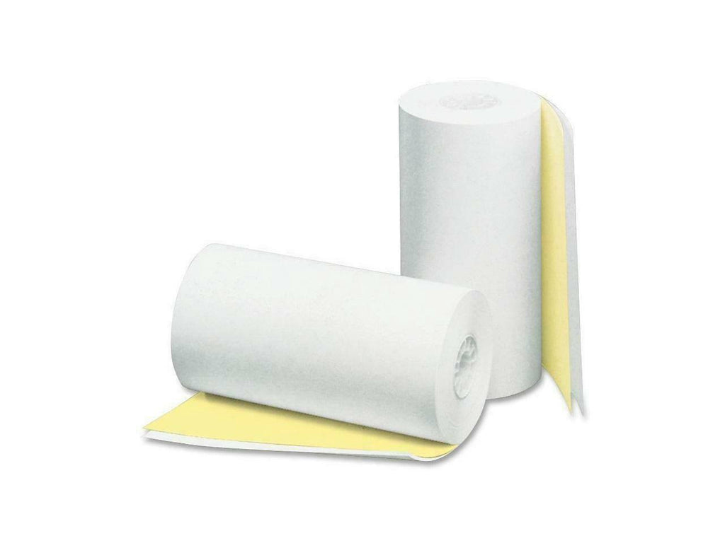 Two Ply Receipt Rolls 4 1/2x22 x 90 ft White/Canary 24/Carton J986087