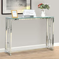 Modern Narrow Glass Console Table A5102