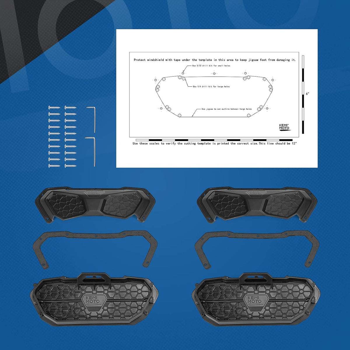 UTV Windshield Vent Kit 2 PCS G9877
