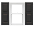 Vinyl Raised Panel Shutters 1 Pair 14.75 x 80 Musket Brown E107