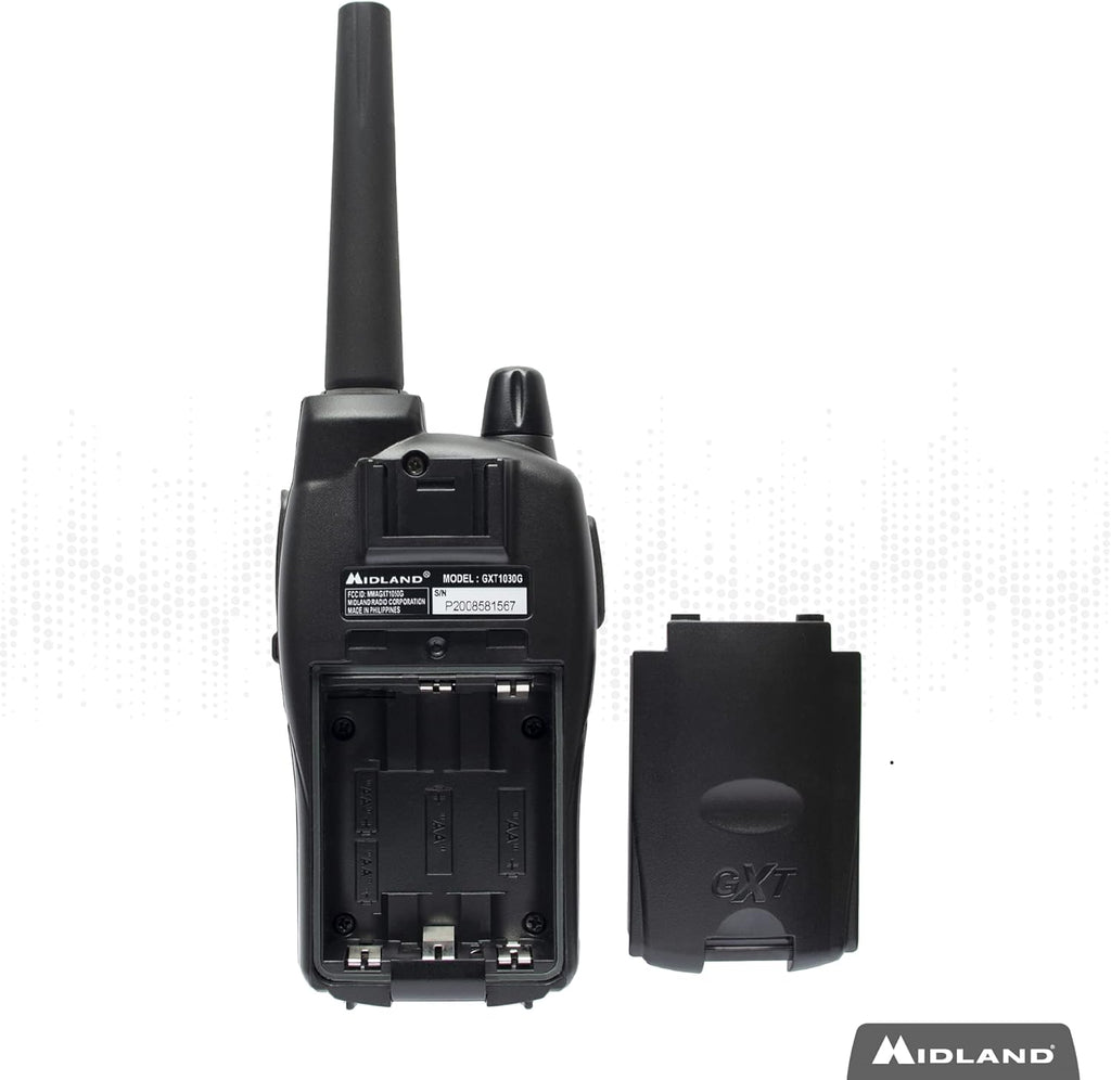 50 Channel Waterproof GMRS Two-Way Radio Black/Yellow Pair Pack R71273