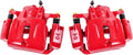 Red Coated Caliper Pair with Hardware Brake Kit L9711