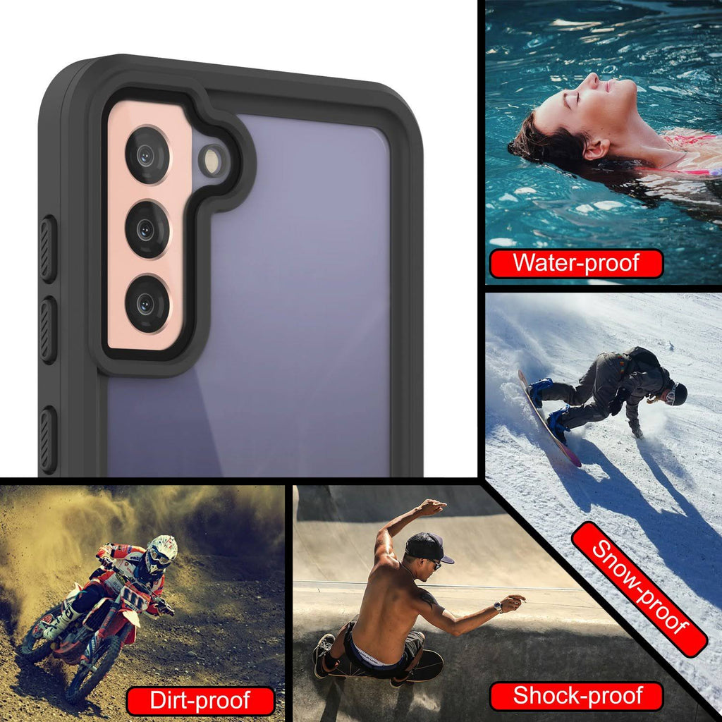 Galaxy S21+ Plus Water Shock Snowproof Slim Screen Protector Case Pink U5257