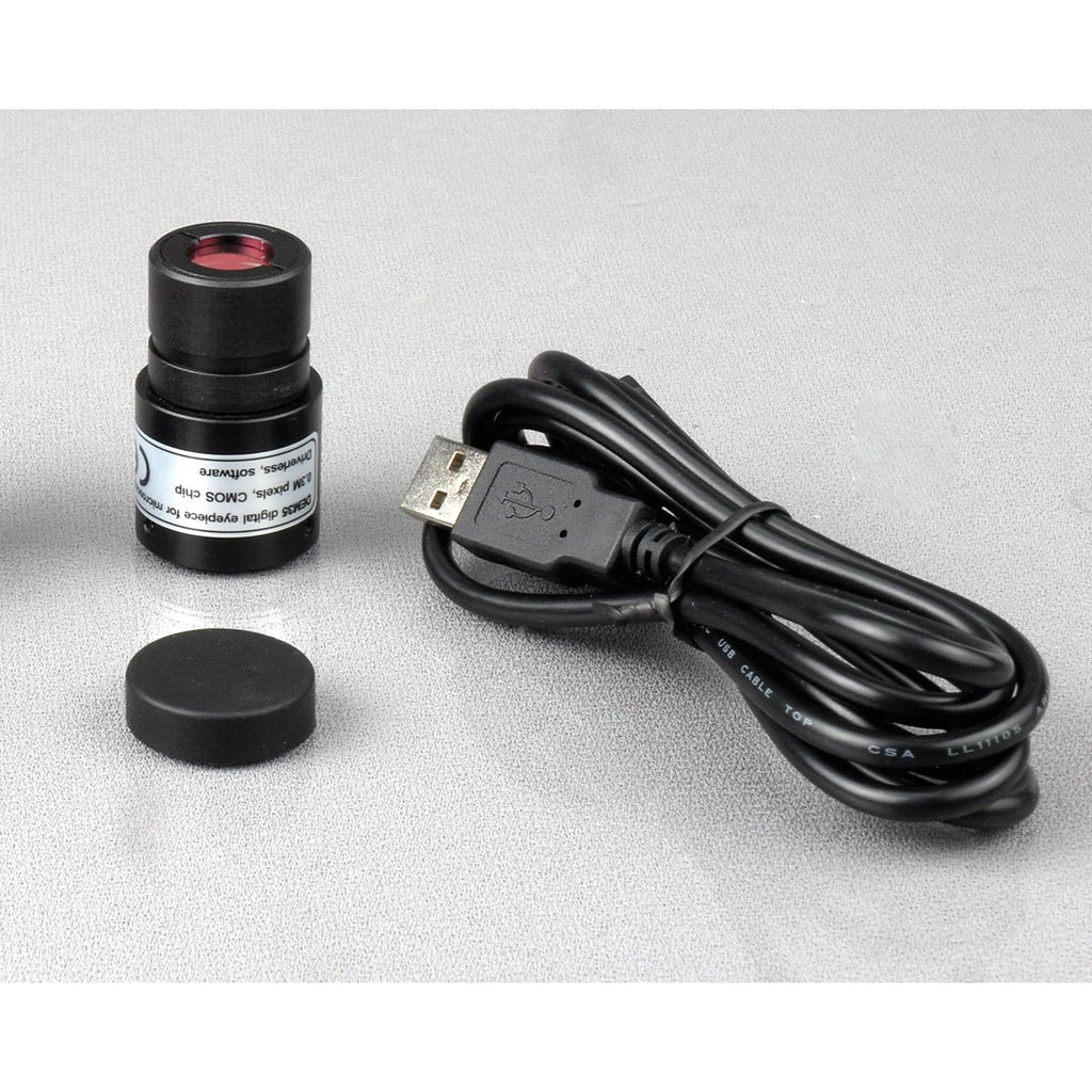 40X-1000X LED Student Microscope with 5MP USB Camera T366