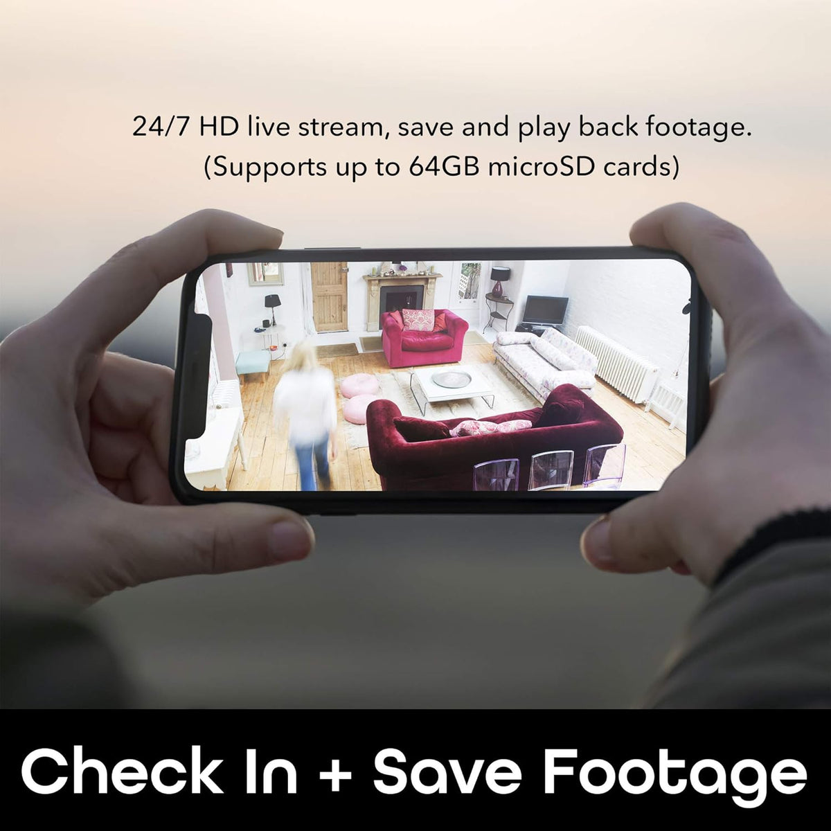 1080p HD Indoor Smart Security Camera Pack of 2 I4602