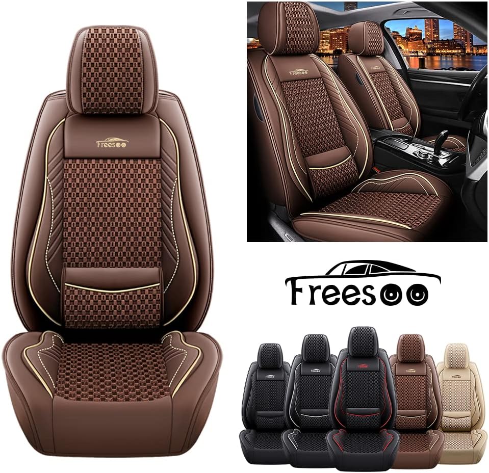 Faux Leather Car Seat Cover Front Only Q53021