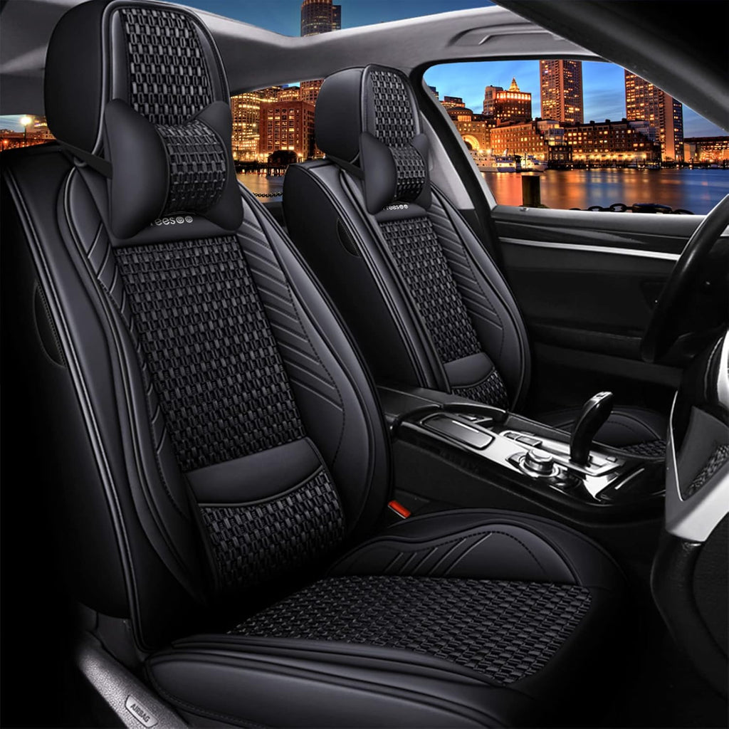Faux Leather Car Seat Cover Front Only Q53021