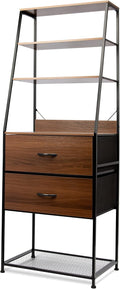 3 Tier Rustic Brown Bookcase with 3 Drawers R7181