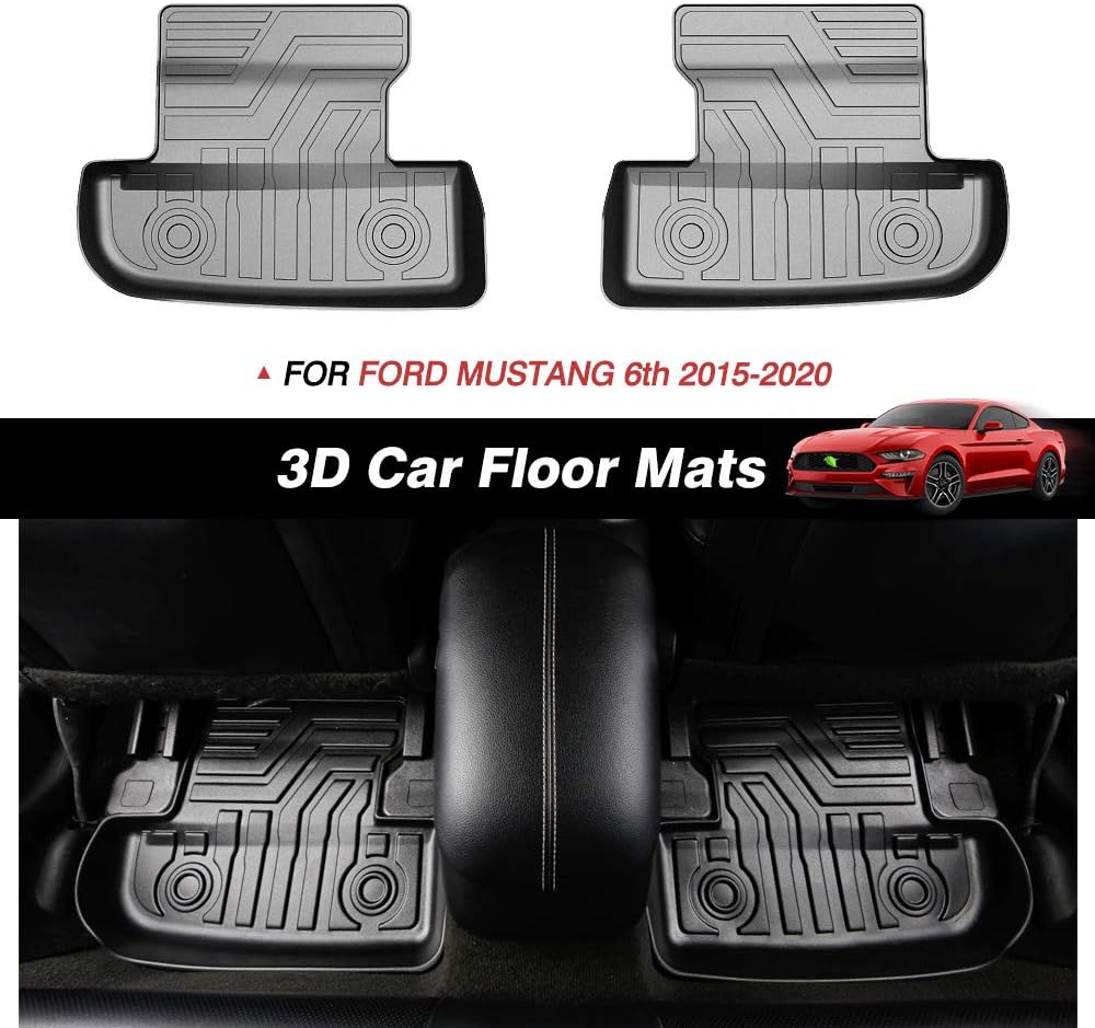 3D All Weather TPE Floor Mats 2 Row Liner Set K201