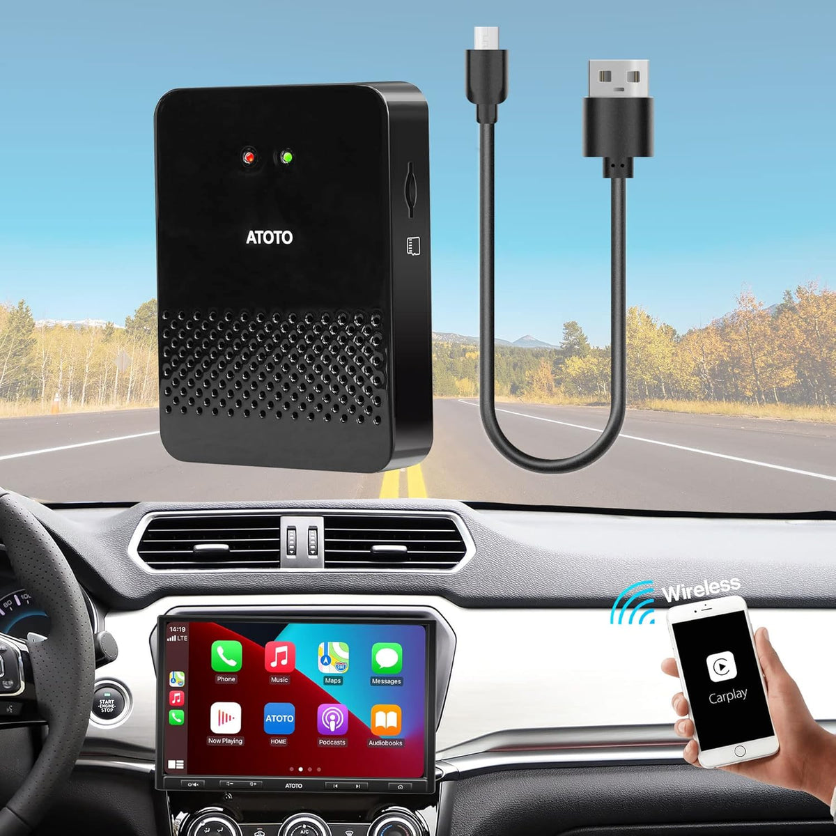 Wireless CarPlay Adapter Dongle V92163