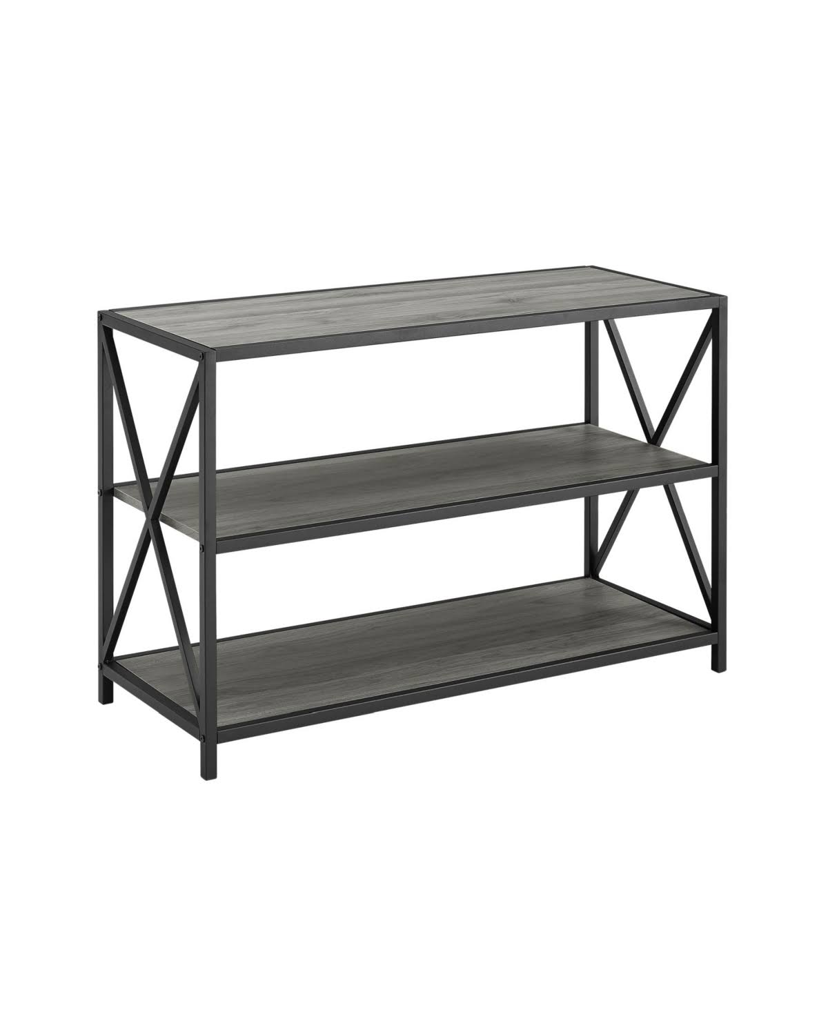40x22 Industrial Wood Bookcase X2270