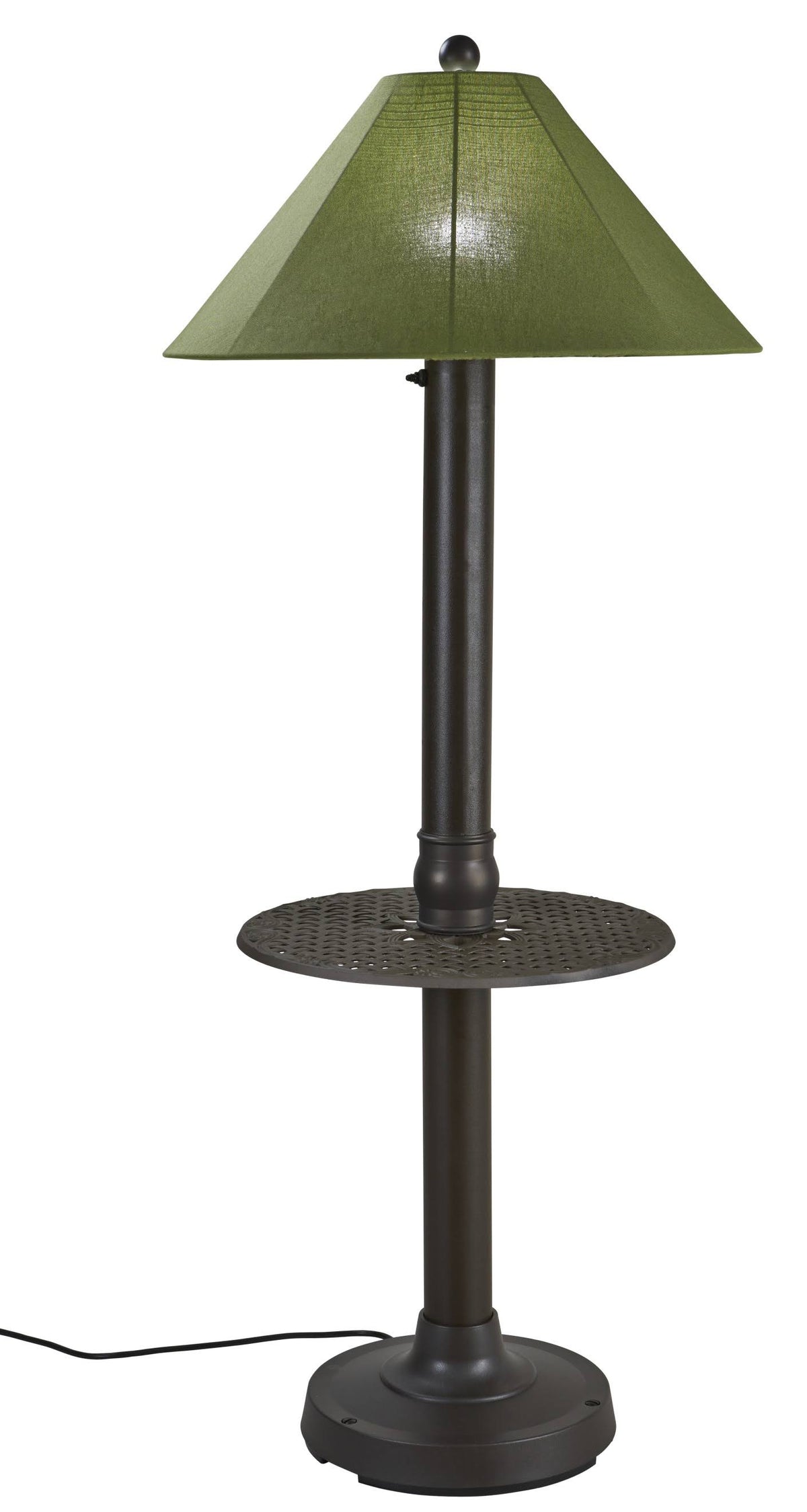 Bronze Table Floor Lamp with Sunbrella Shade P617716
