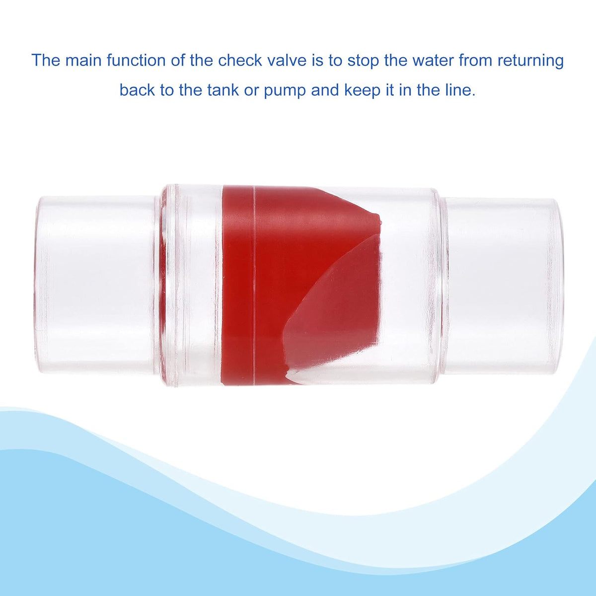 1-1/8 Inch Non Return Check Valves Plastic Pack of 2 J302