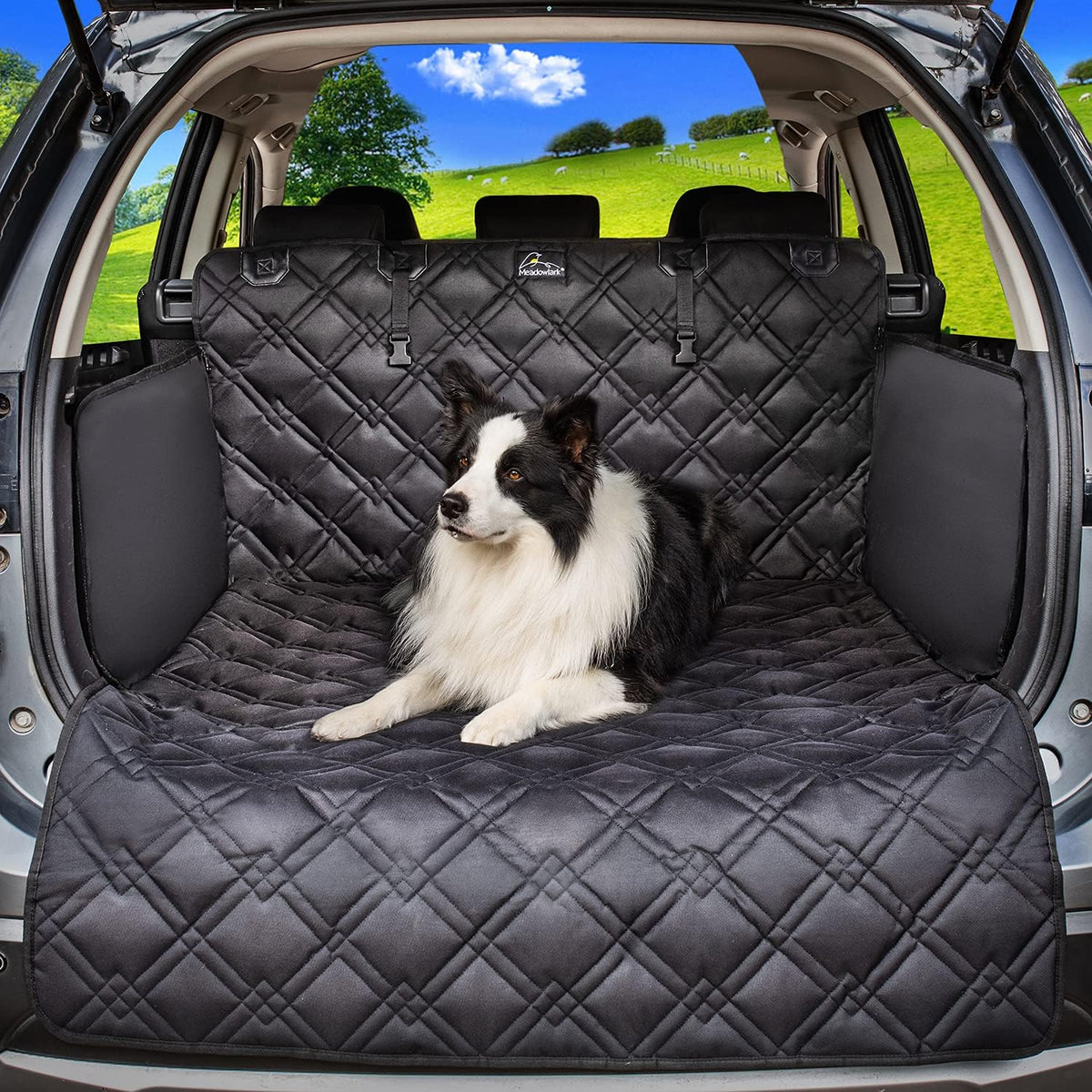 SUV Cargo Liner Dog Seat Covers with Seat Belt B606712