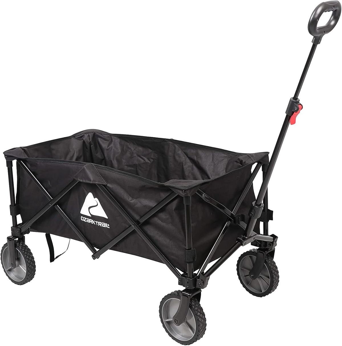 Black Folding Collapsible Camp Wagon Cart Y72752