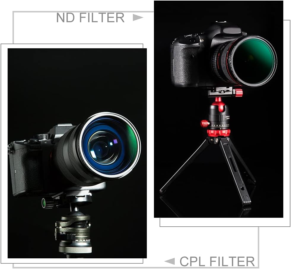 77mm Neutral Density ND1000 CPL Polarizer Lens Filter Kit E934