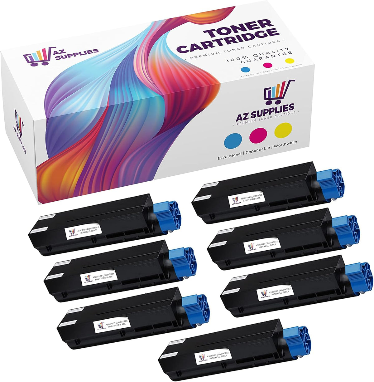 Compatible Black Toner Cartridge 7 Pack H54148