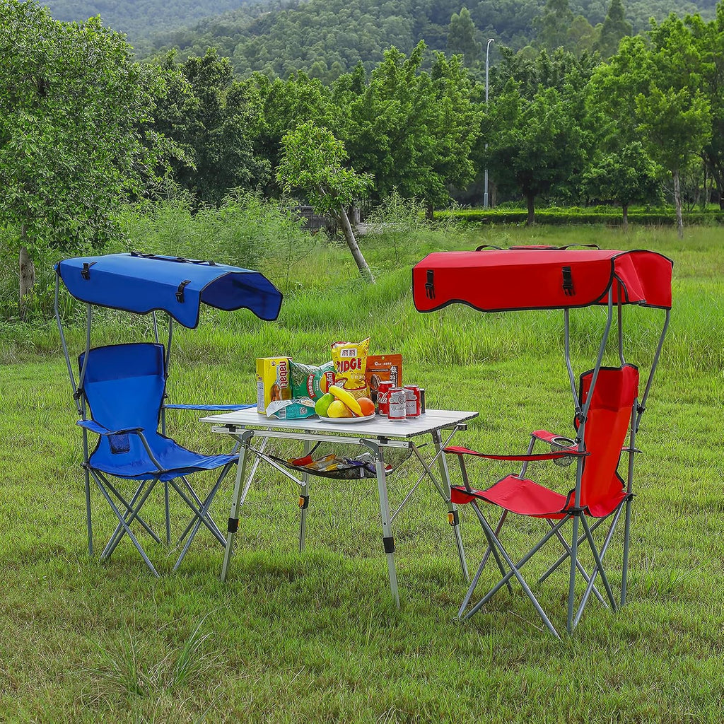 Folding Portable Camping Table with Aluminum Legs B6008