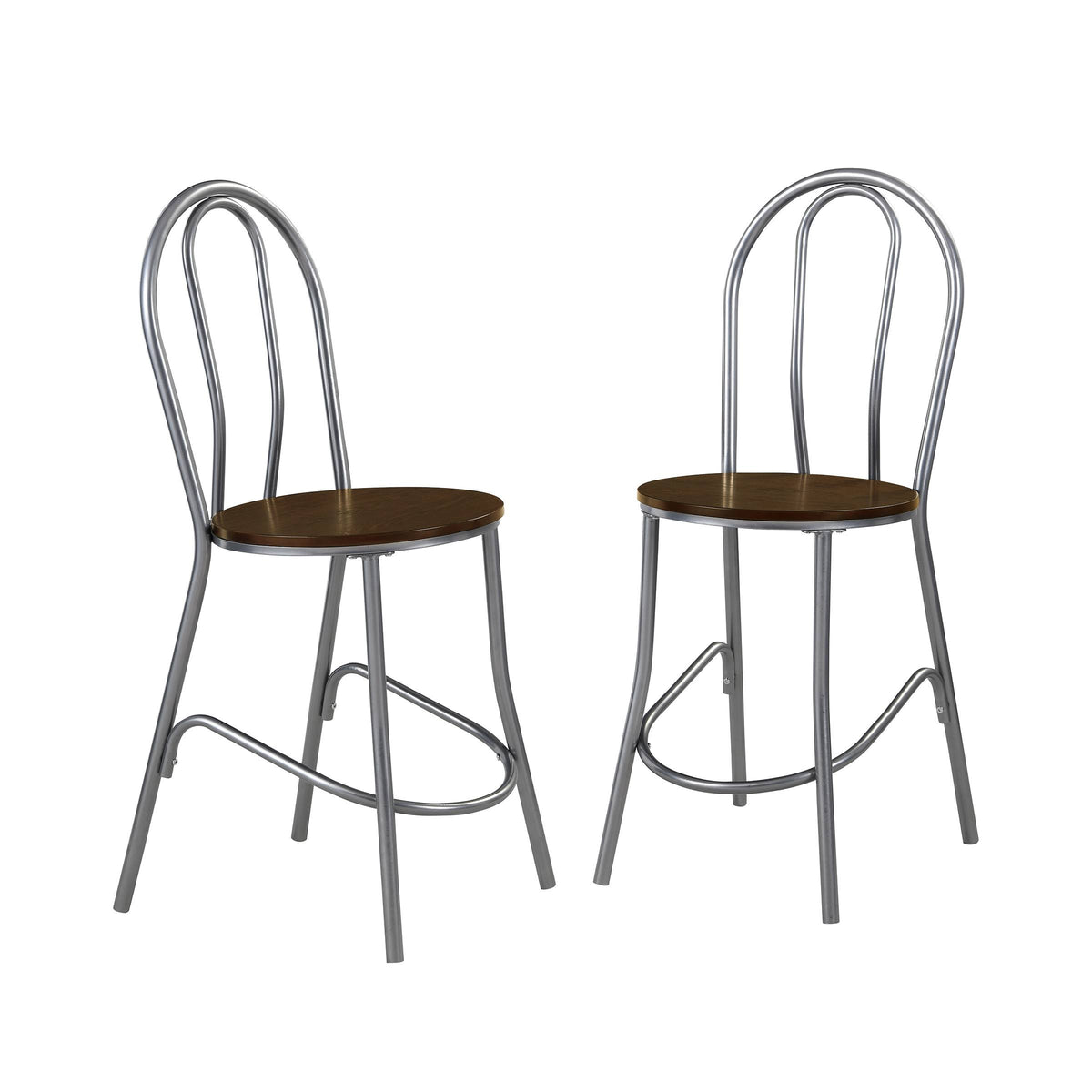 Wood Seat Counter Stool Set of 2 U430