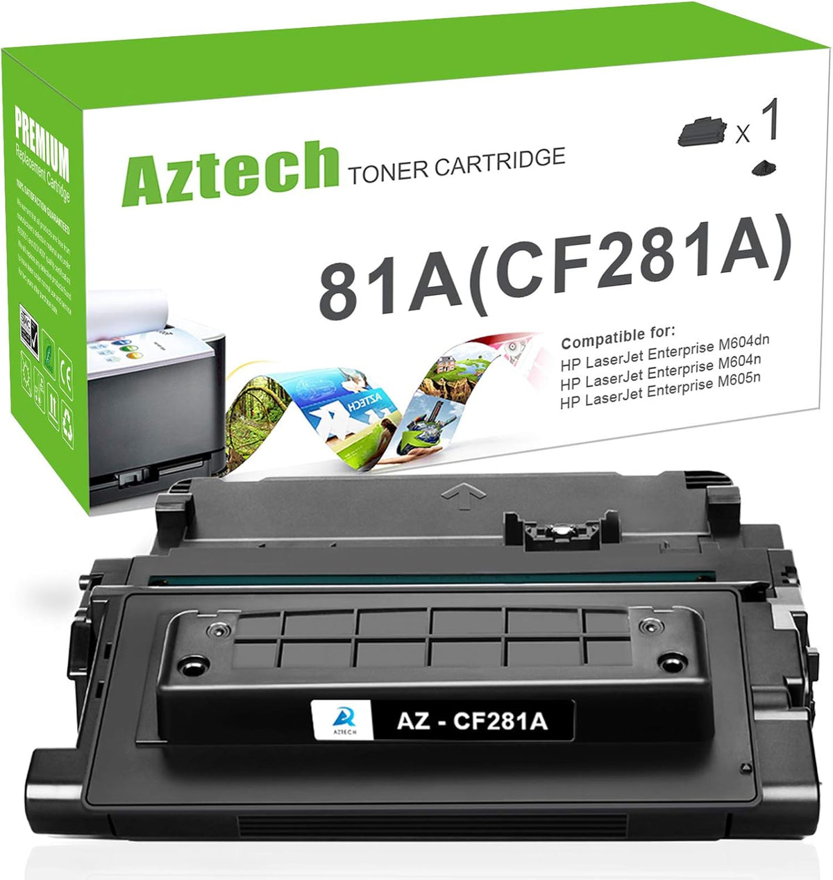 Compatible Toner Cartridge Replacement (Black, 1-Pack) V536019