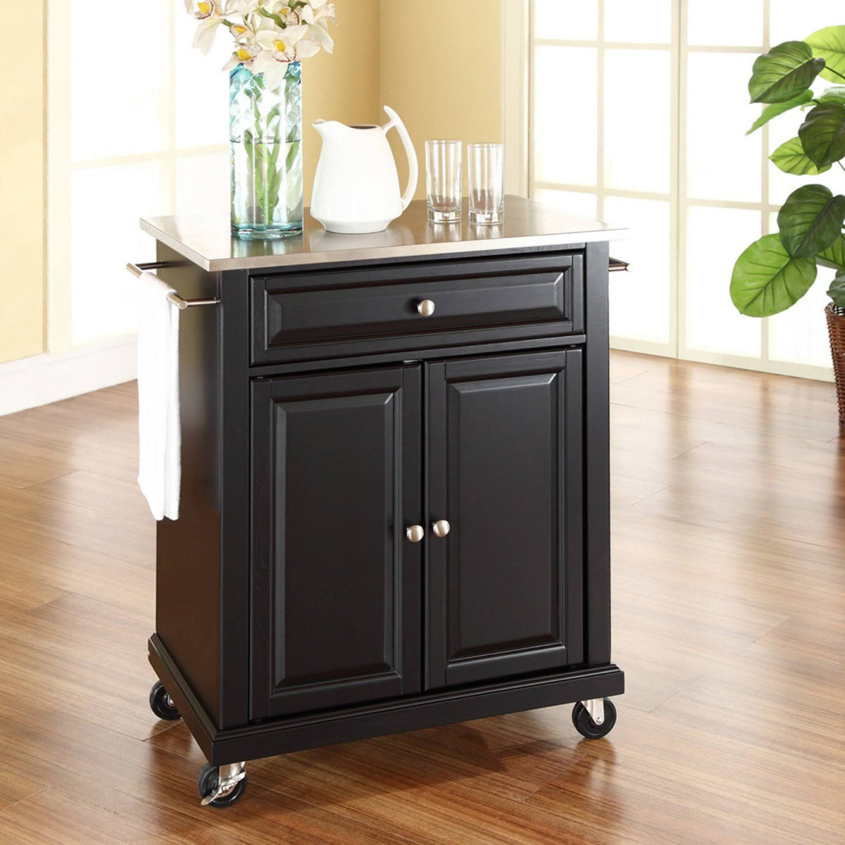 Stainless Steel Top Portable Kitchen Cart Island S406