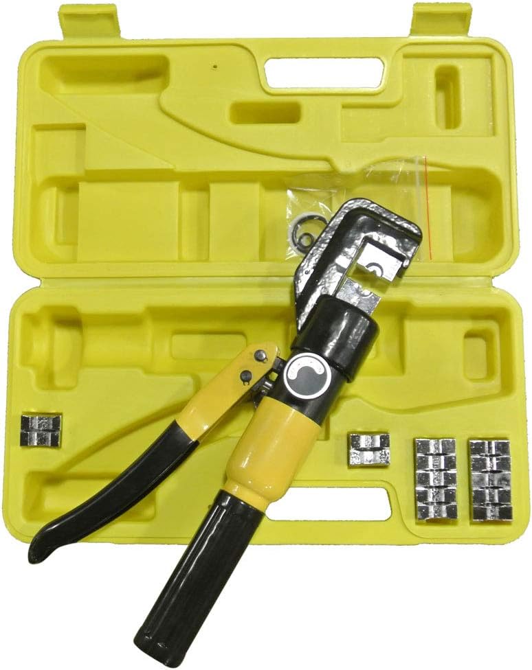 10 Ton Hydraulic Cable Crimper with 9 Dies L741