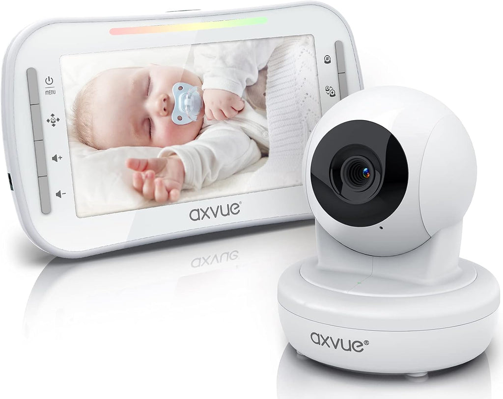 Video Baby Monitor with Pan-Tilt-Zoom Camera, 4.3'' Color LCD, Night Vision, Two Way Audio F742596