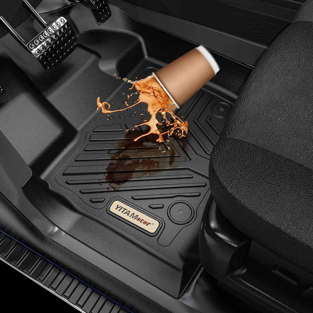 Custom Fit All-Weather Floor Mats 1st & 2nd Row Black D99750