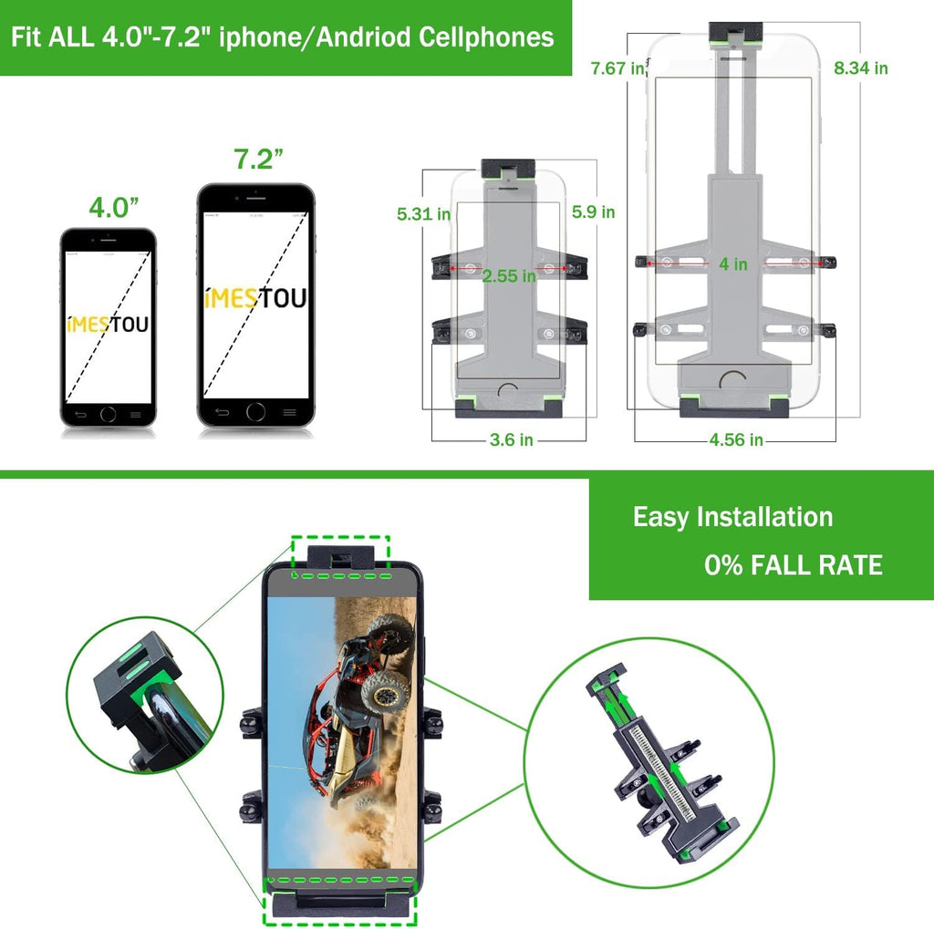 ATV/UTV Phone Holder 360° Adjustable Mount T867