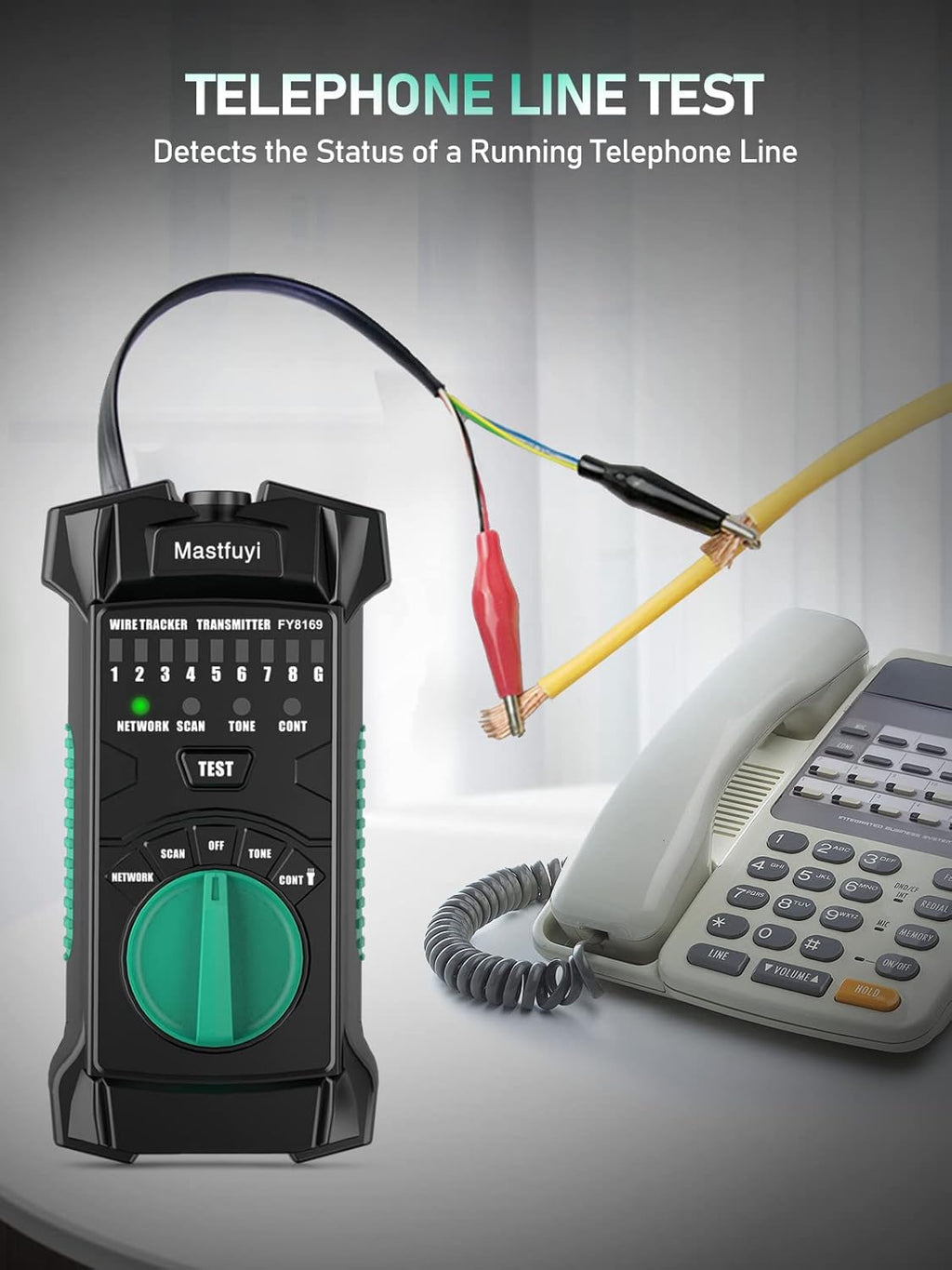 Network Cable Tester RJ11 RJ45 Wire Tracker with Earphone O8490