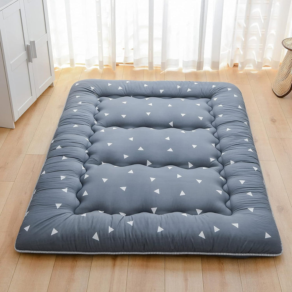 Japanese Floor Mattress Foldable Roll Up with Washable Cover D2022