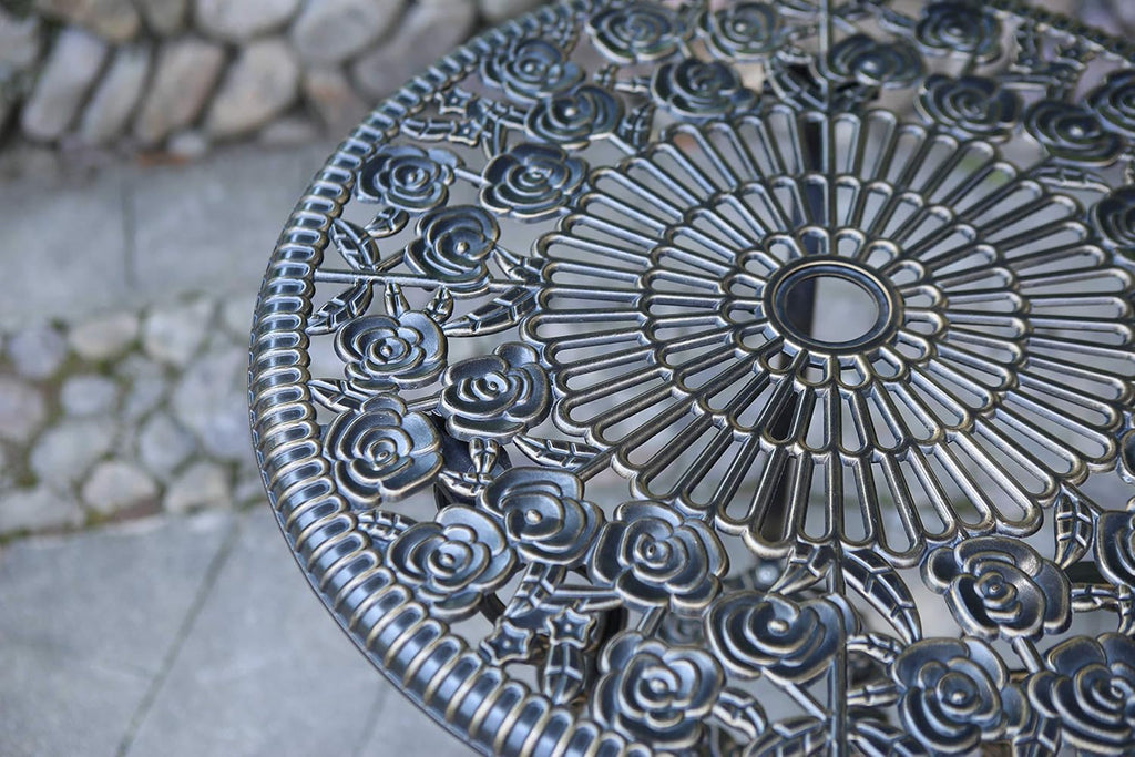 5-Piece Cast Aluminum Patio Bistro Table Set T5930