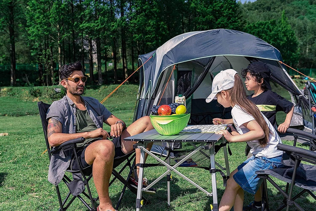 Folding Portable Camping Table with Aluminum Legs B6008