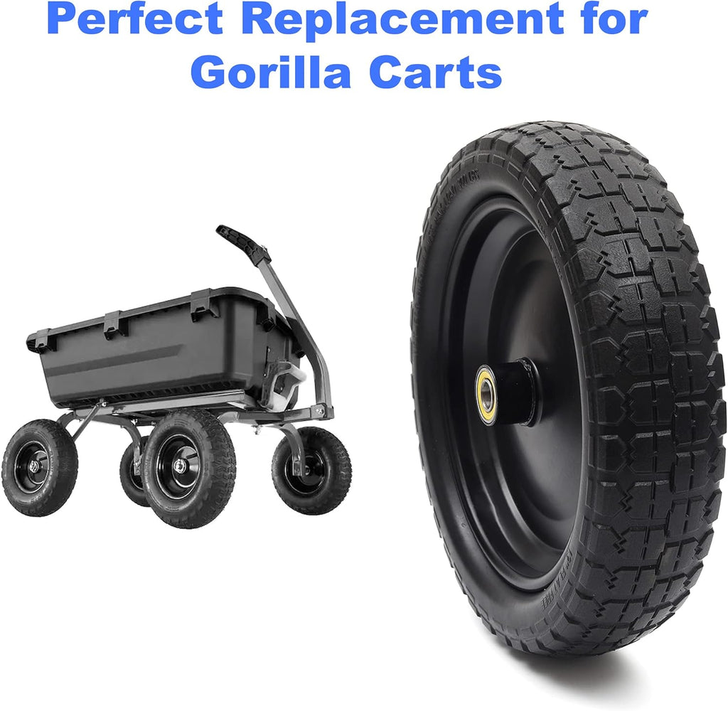 13'' Solid Polyurethane Flat-Free Tire and Wheel Assemblies H151
