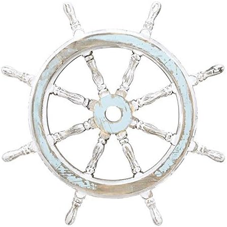 24-Inch Wood Ship Wheel Nautical Decor G5257