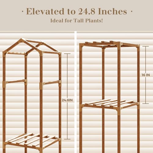 11 Tier Wood Plant Stand K98926