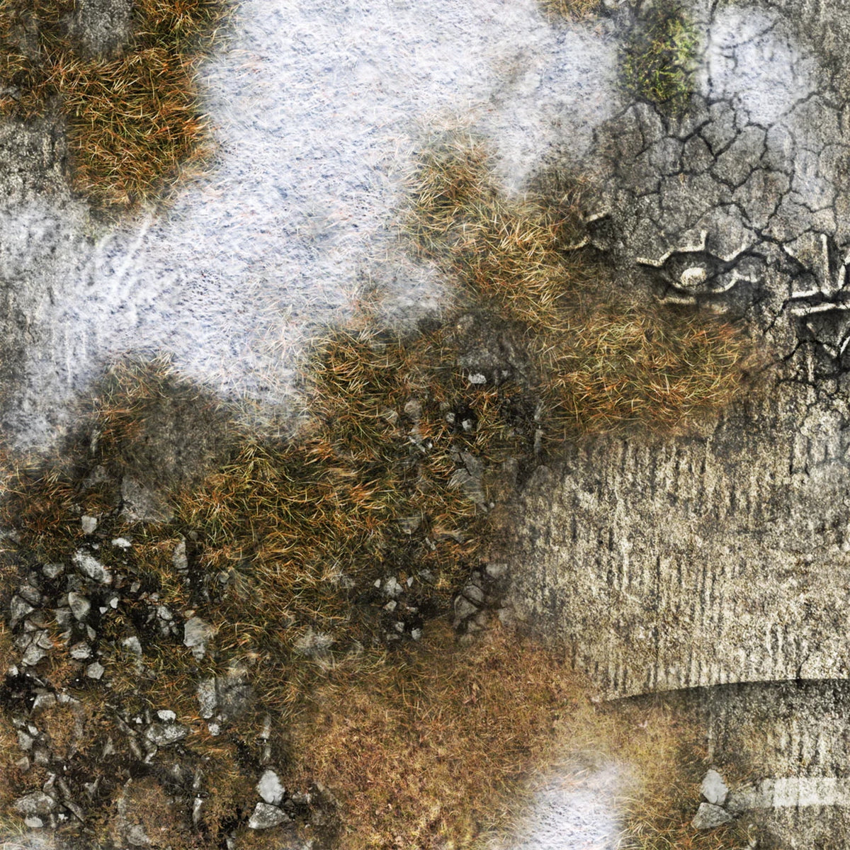 Alien Ruins Winter Mat K384