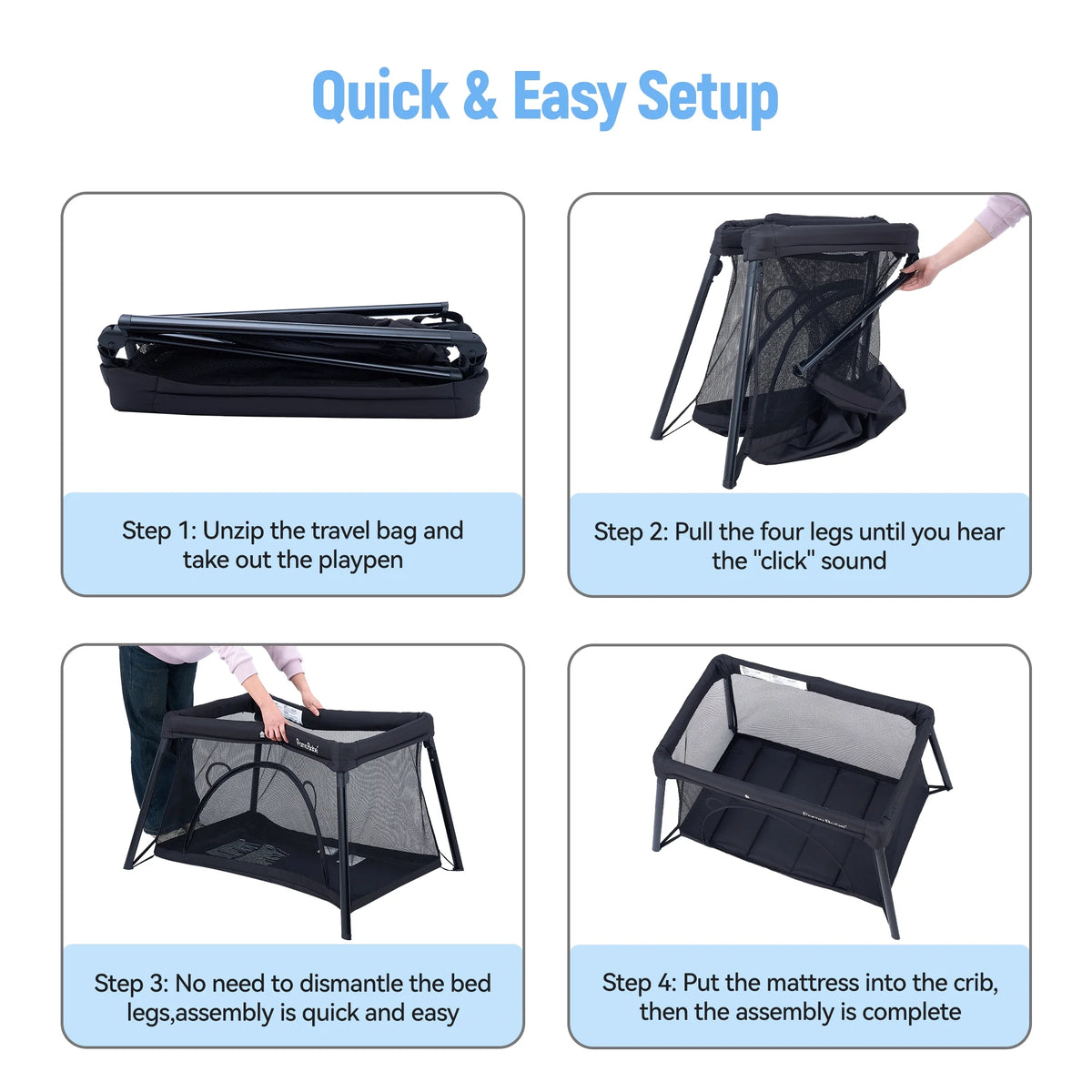 Portable Lightweight Foldable Playard V57030