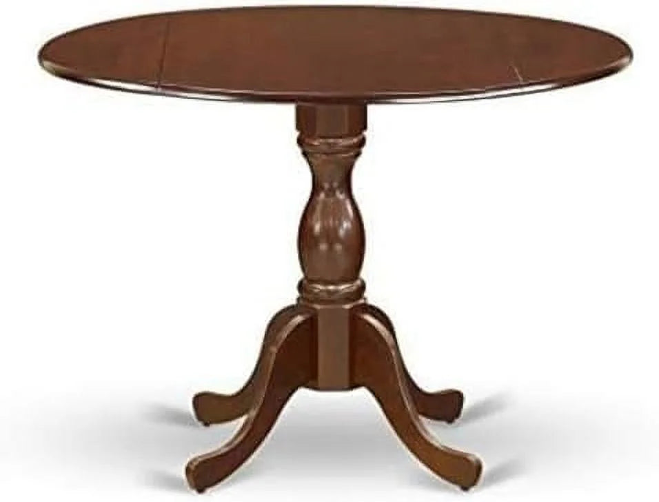 Round Dining Table with Dropleaf 42x42 Inch Mahogany K52571