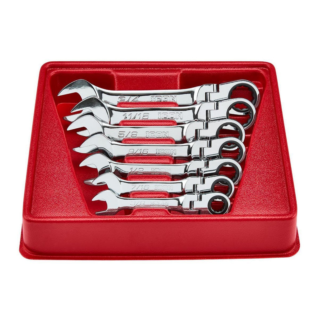 SAE Ratcheting Combination Wrench Set, 7-Piece W972
