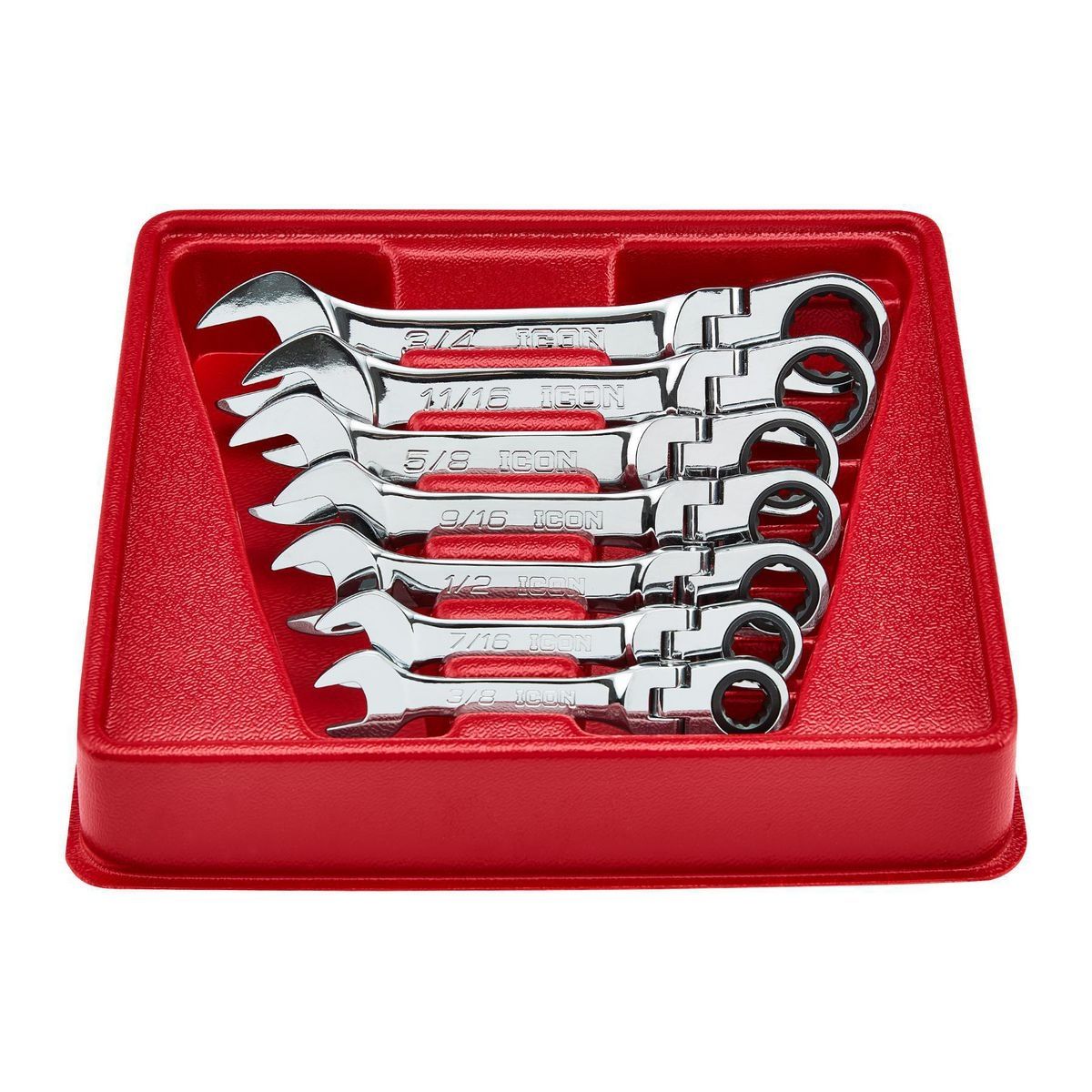 SAE Ratcheting Combination Wrench Set, 7-Piece W972